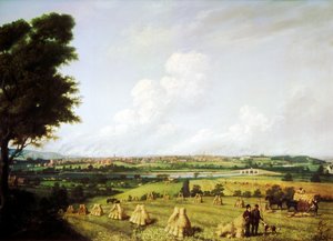 Vue de Preston depuis Penwortham Mill, 1821